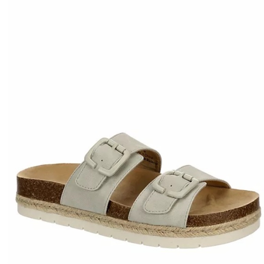 BJORNDAL WOMENS KAI FOOTBED SANDAL - PALE GREY